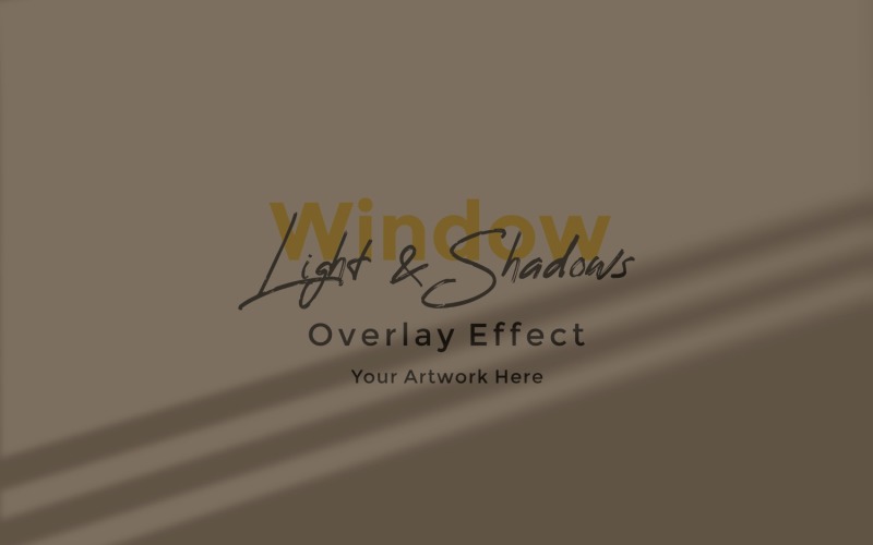 Window Sunlight Shadow Overlay Effect Mockup 203 Product Mockup