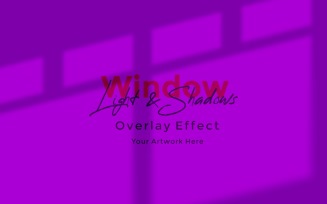 Window Sunlight Shadow Overlay Effect Mockup 216