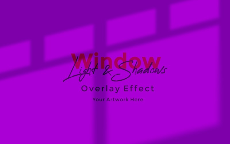 Window Sunlight Shadow Overlay Effect Mockup 216 Product Mockup