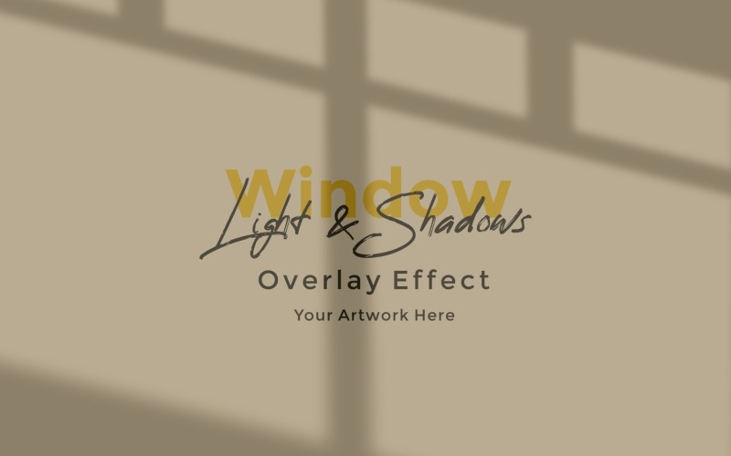 Window Sunlight Shadow Overlay Effect Mockup 217 Product Mockup