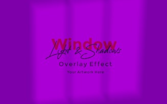 Window Sunlight Shadow Overlay Effect Mockup 226