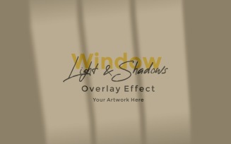 Window Sunlight Shadow Overlay Effect Mockup 227