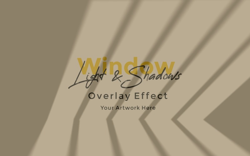 Window Sunlight Shadow Overlay Effect Mockup 247 Product Mockup