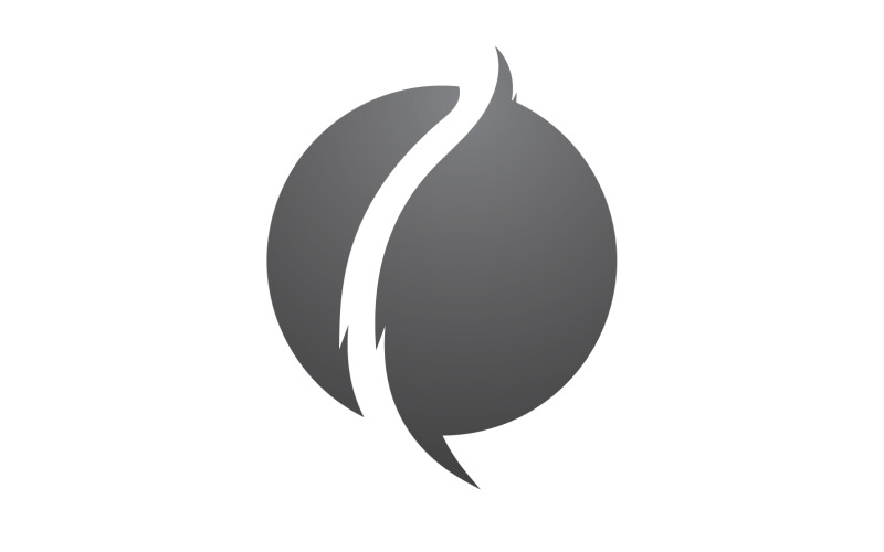 Hair line wave design logo and symbol vector v4 Logo Template