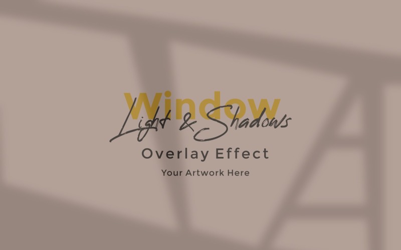 Window Sunlight Shadow Overlay Effect Mockup 208 Product Mockup