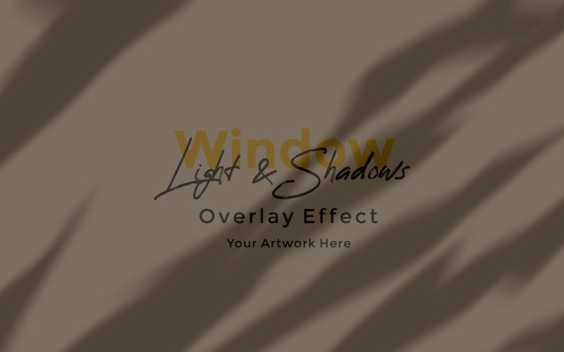 Window Sunlight Shadow Overlay Effect Mockup 213 Product Mockup