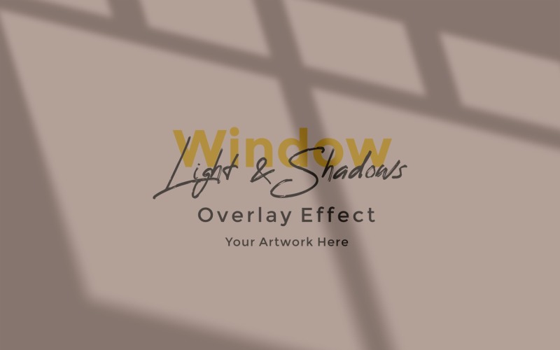 Window Sunlight Shadow Overlay Effect Mockup 218 Product Mockup
