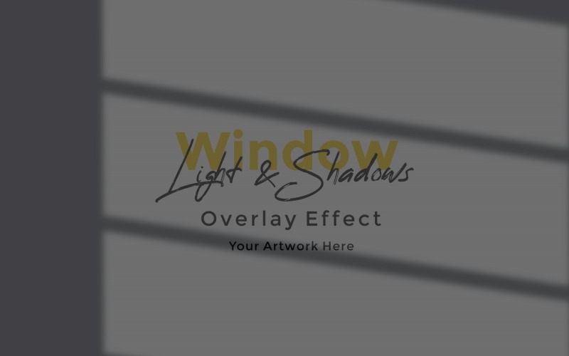 Window Sunlight Shadow Overlay Effect Mockup 222 Product Mockup