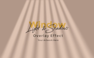 Window Sunlight Shadow Overlay Effect Mockup 230