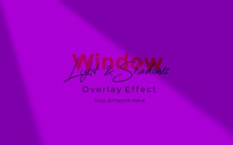 Window Sunlight Shadow Overlay Effect Mockup 236
