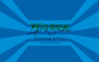 Window Sunlight Shadow Overlay Effect Mockup 245