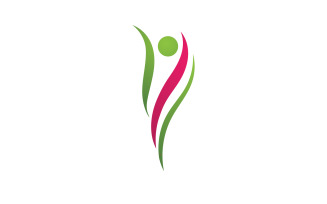 Human caracter health people life logo vector 1