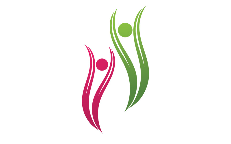 Human caracter health people life logo vector 8 Logo Template