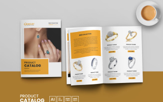Product catalogue Template or Jewelry catalogue layout design
