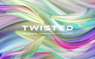 Abstract Twisted Glass Background