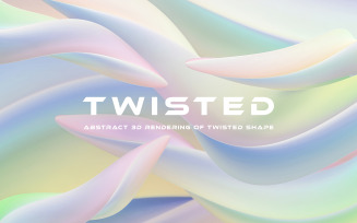 Abstract Twisted Iridescent Background