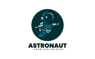 Astronaut Mascot Cartoon Logo