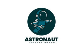 Astronaut Mascot Cartoon Logo