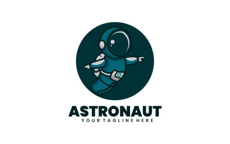 Astronaut Mascot Cartoon Logo Logo Template