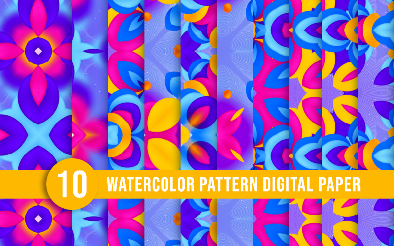 Beautiful flower pattern set design Pattern