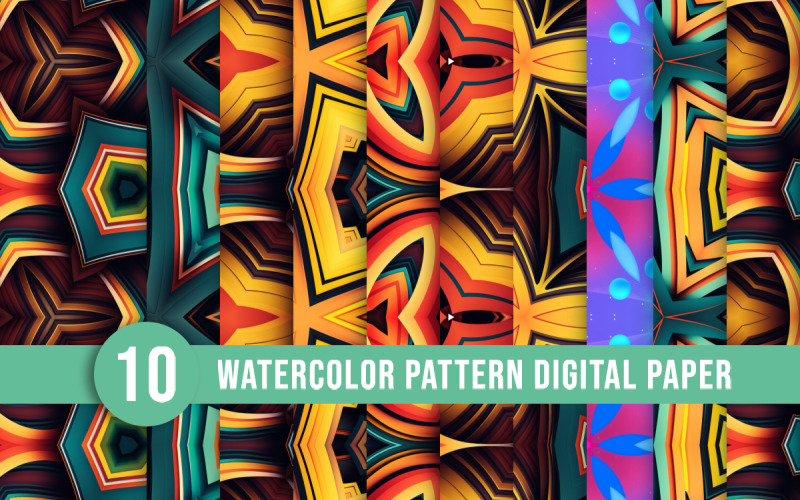 Digital painting pattern background Pattern