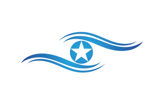 Eye care health eyes logo vector v8