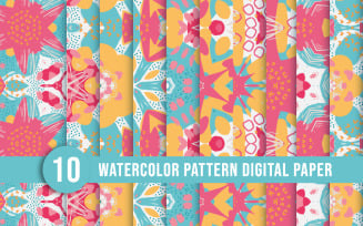 Floral batik fabric pattern decoration