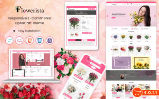 Flowerista - Elegant OpenCart 4.0.1.1 Template For Flower And Boutique Ecommerce Stores