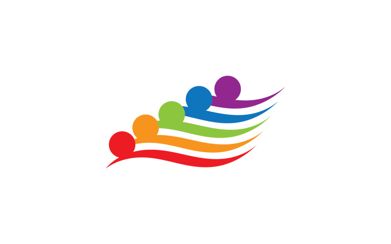 Human caracter health people life logo vector 16 Logo Template