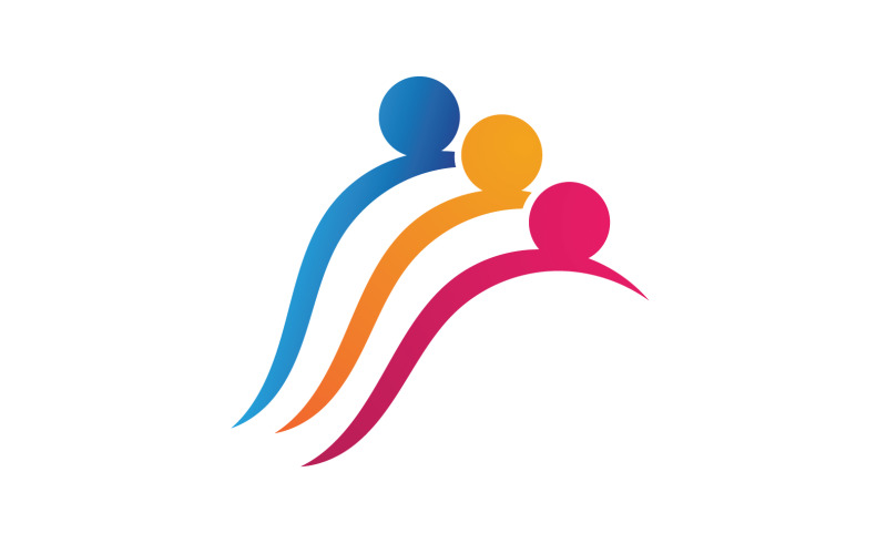 Human caracter health people life logo vector 17 Logo Template