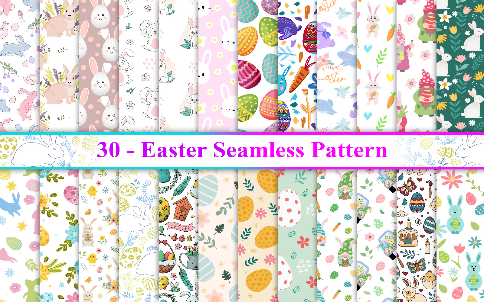 Kit Graphique #319803 Easter Seamless Divers Modles Web - Logo template Preview