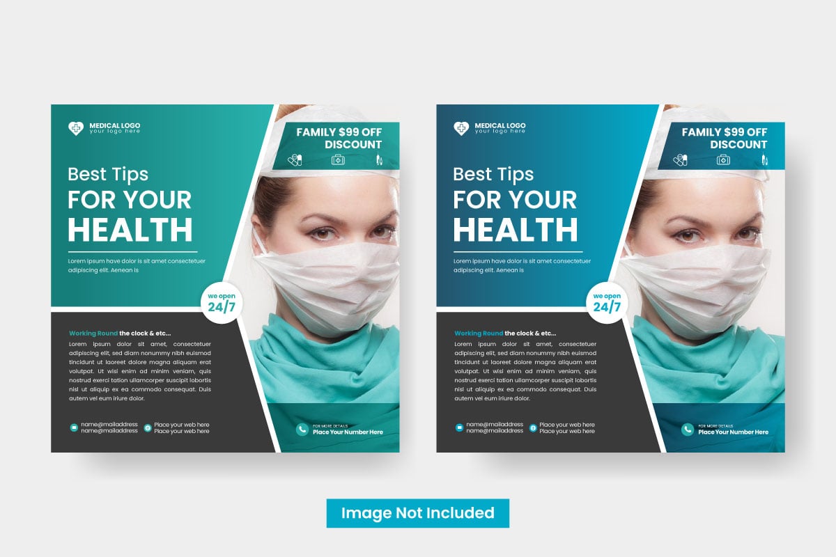 Template #319843 Poster Hospital Webdesign Template - Logo template Preview