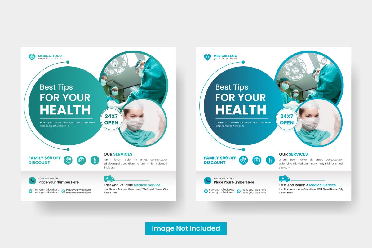 Template #319846 Poster Hospital Webdesign Template - Logo template Preview