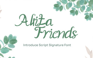 Allita Friends - Script Handwritten Font