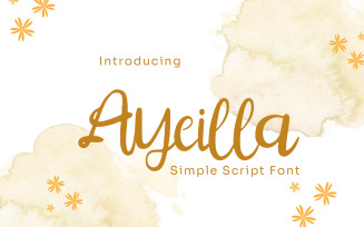 Ayeilla - Simple Script Font