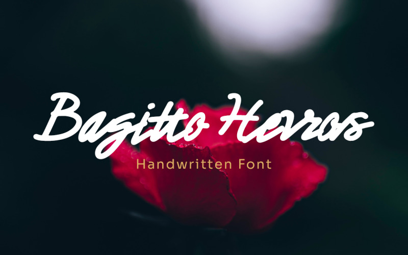 Bagitto Herros - Handwritten Font