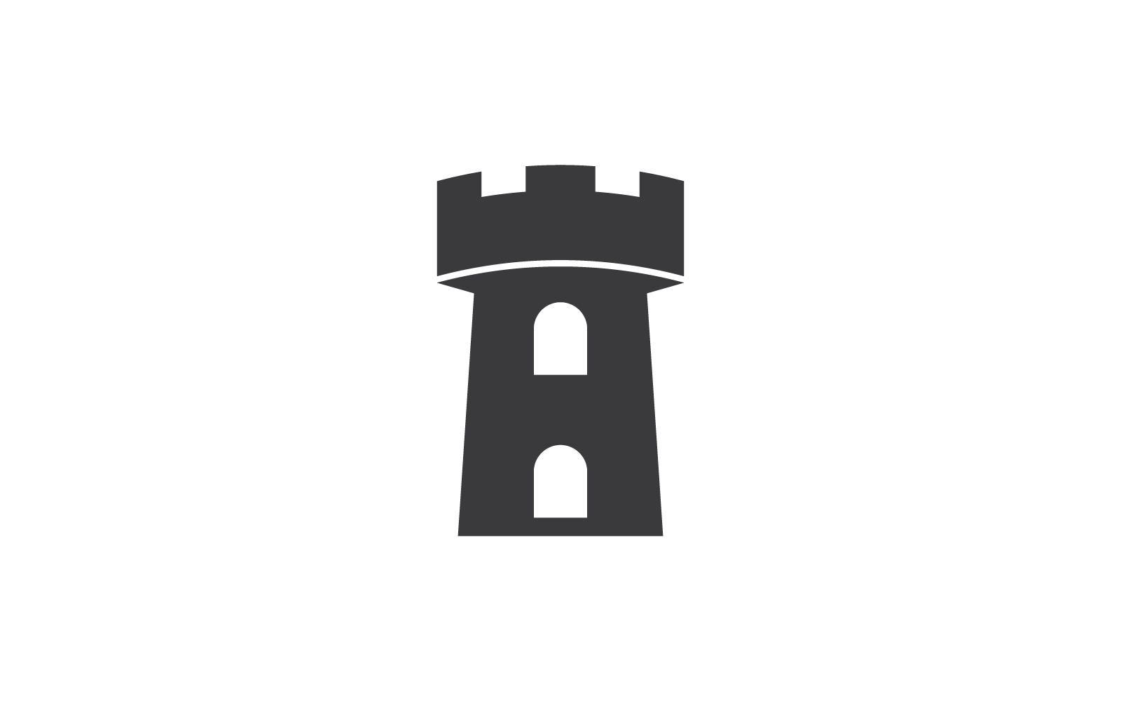 Black Castle illustration logo vector template Logo Template