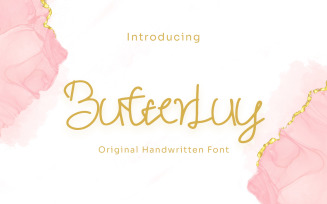 Butterluy - Handwritten Font