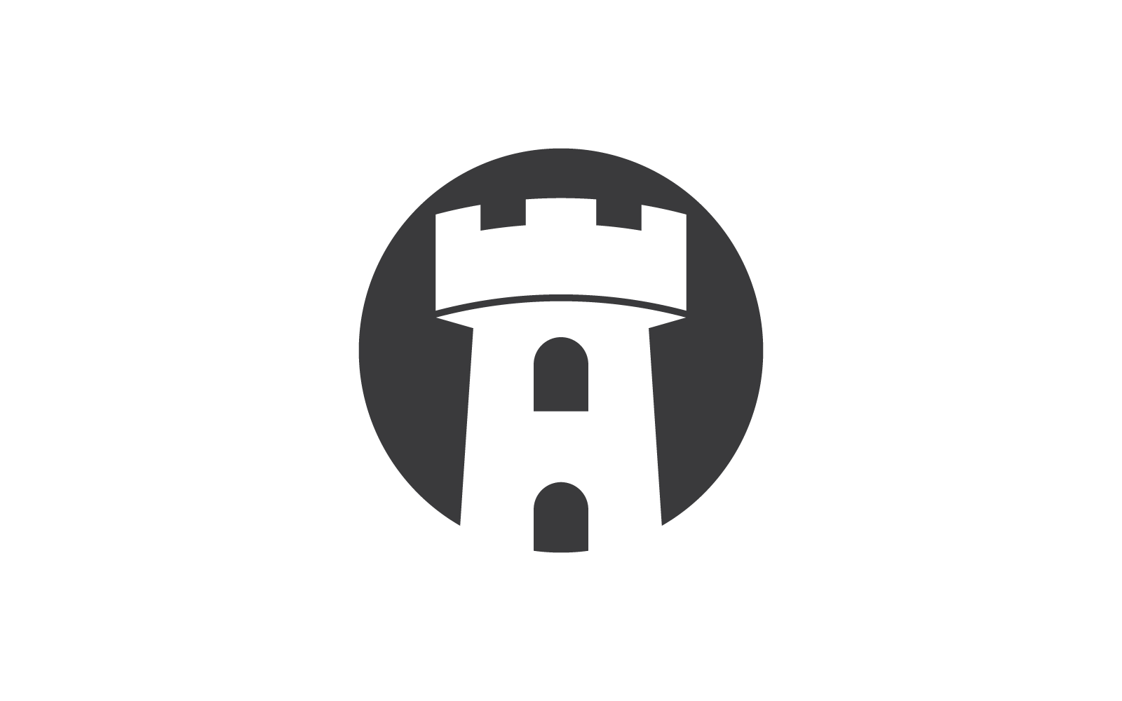 城堡插图标志矢量模板平面设计模板
