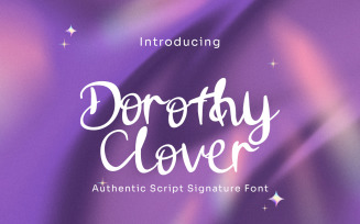 Dorothy Clover - Script Signature Font