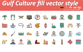 Gulf Culture Vector Icon | AI | EPS | SVG that can easily modify
