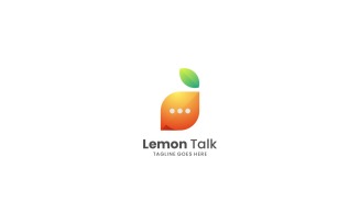 Lemon Talk Gradient Colorful Logo