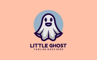 Little Ghost Cartoon Logo