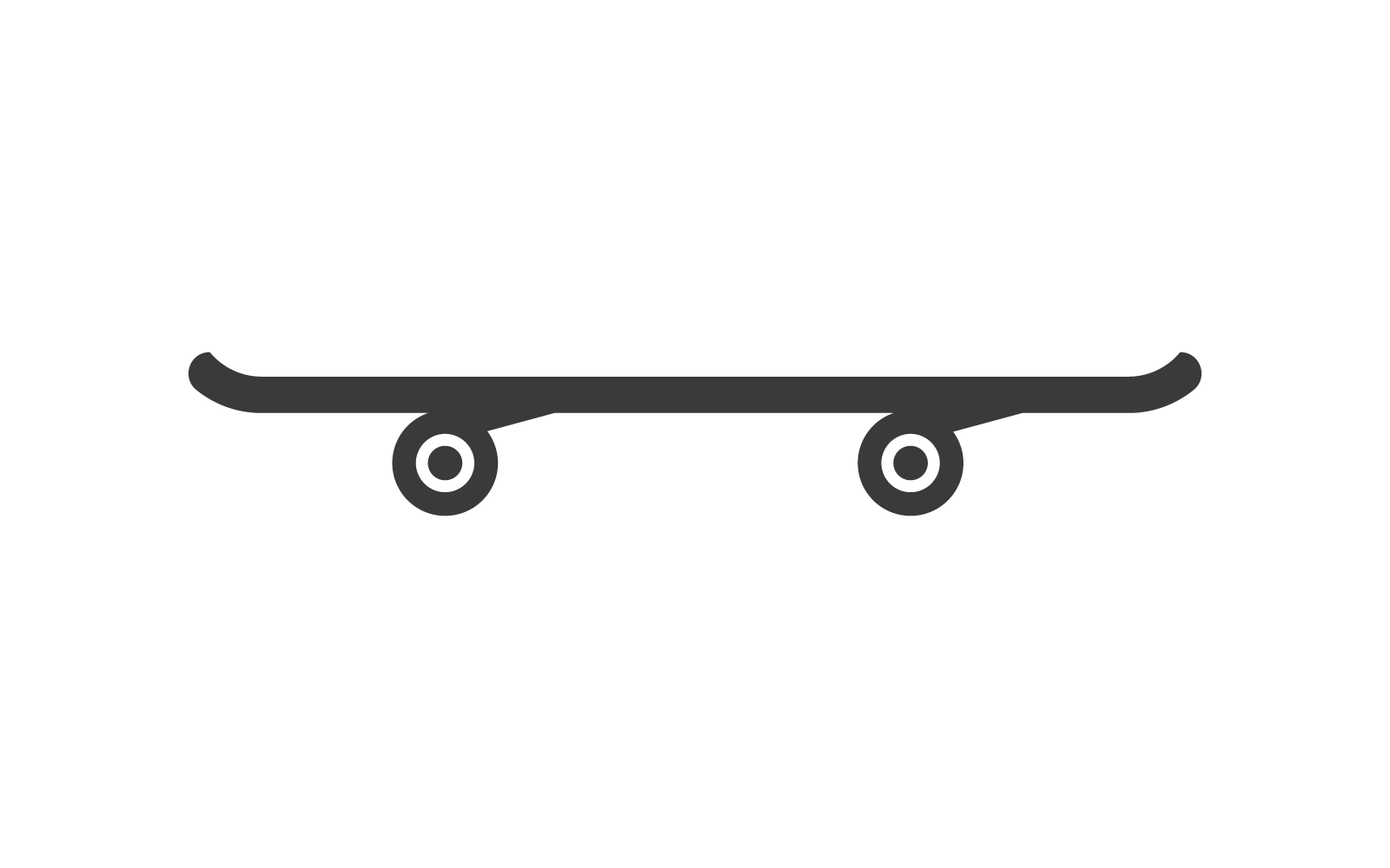 Skateboard pictogram platte ontwerp vector geïsoleerd op een witte achtergrond