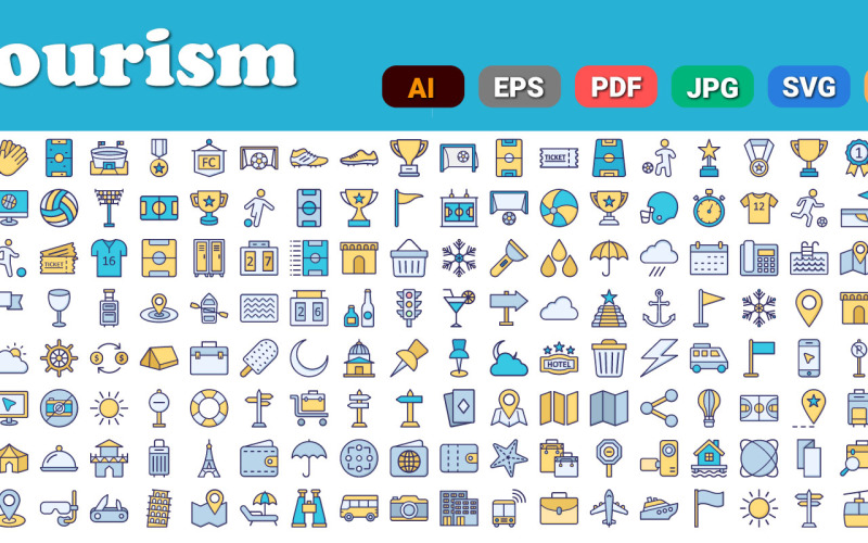 Tourism Vector Icon | AI | EPS | SVG Icon Set