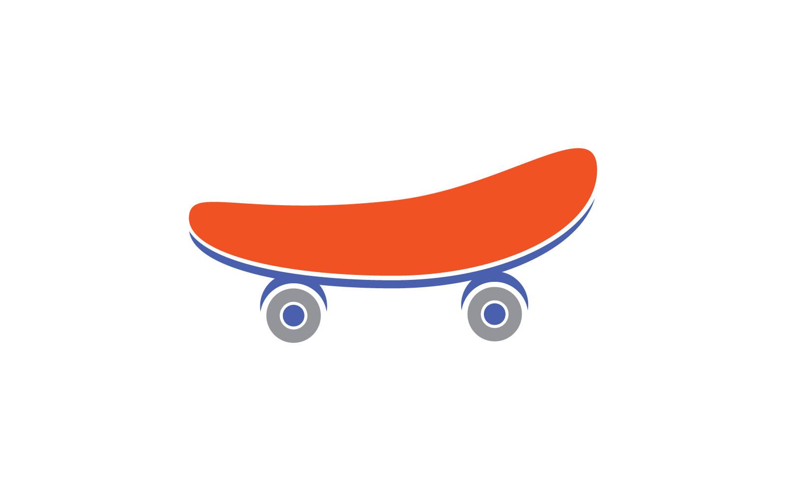 Vector de ilustración de icono de monopatín aislado sobre fondo blanco