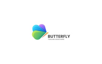 Butterfly Gradient Logo Style Vol.4