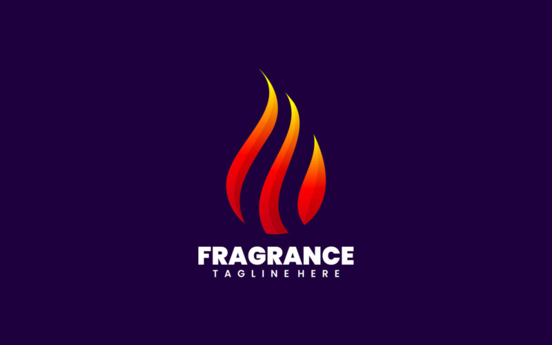 Fragrance Gradient Logo Style Logo Template