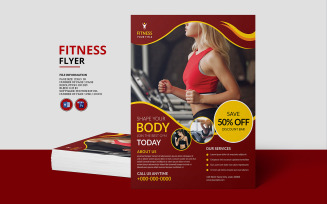 Gym Fitness Club Flyer Template