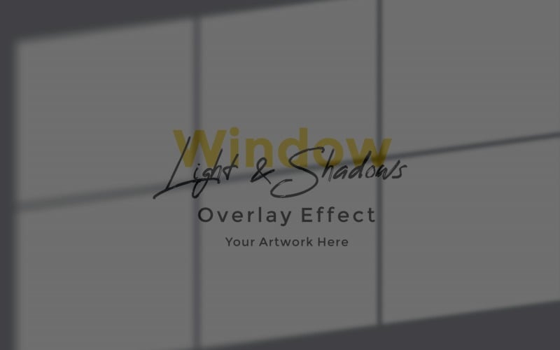 Window Sunlight Shadow Overlay Effect Mockup 252 Product Mockup